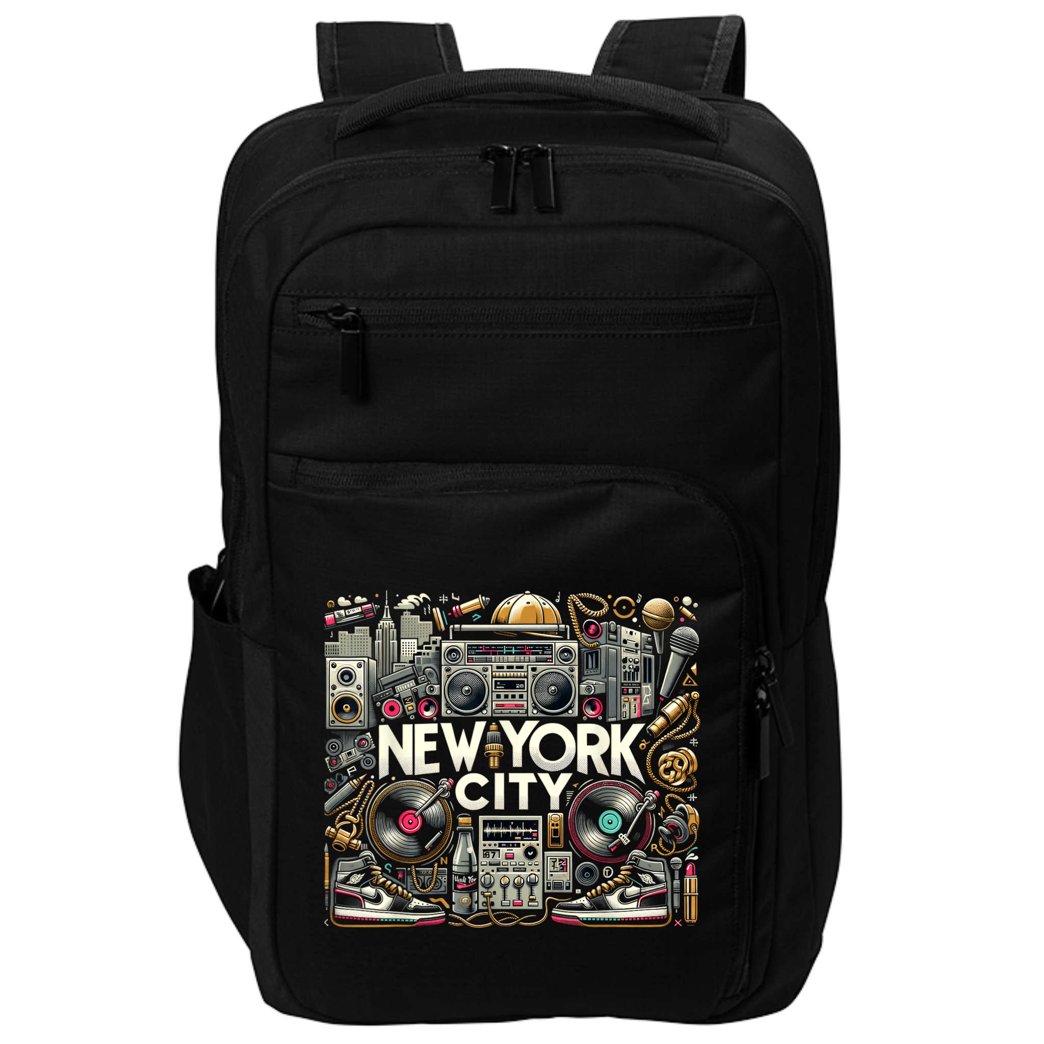 New York City Hip Hop | Women (Xs 6xl+) | Graphic Impact Tech Backpack