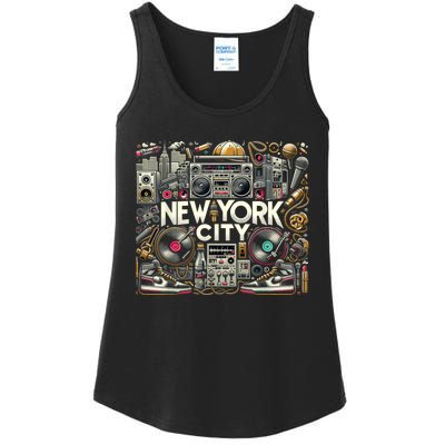 New York City Hip Hop | Women (Xs 6xl+) | Graphic Ladies Essential Tank