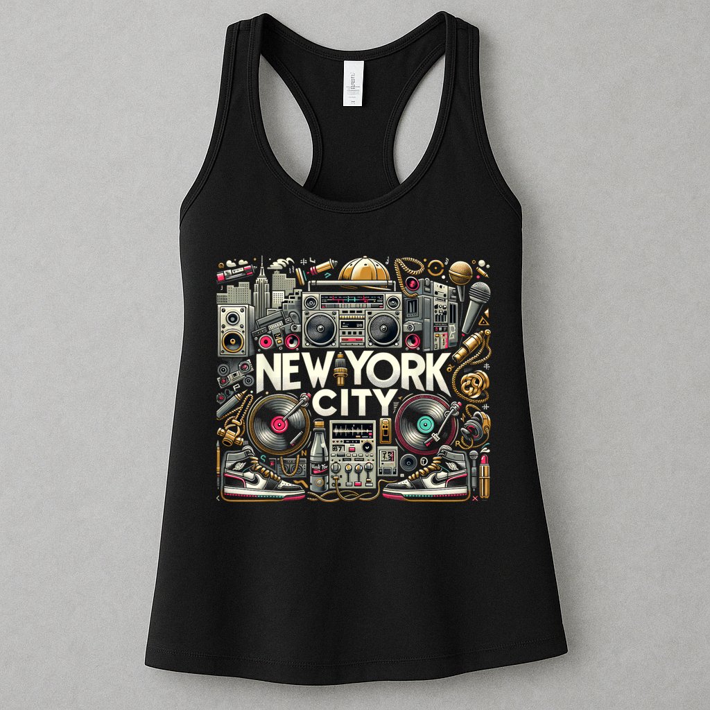 New York City Hip Hop | Women (Xs 6xl+) | Graphic Womens Tank Top