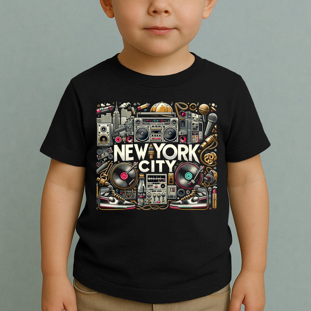 New York City Hip Hop | Women (Xs 6xl+) | Graphic Toddler T-Shirt