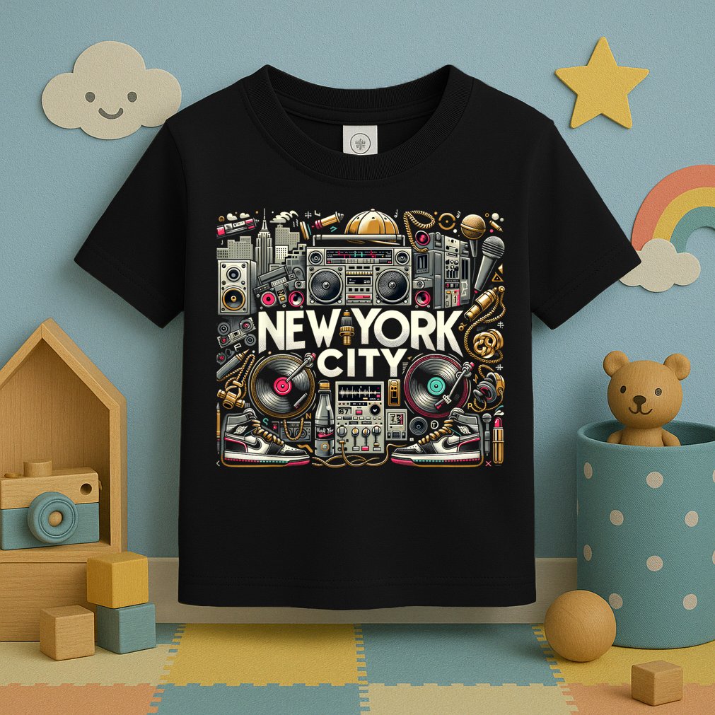 New York City Hip Hop | Women (Xs 6xl+) | Graphic Toddler T-Shirt
