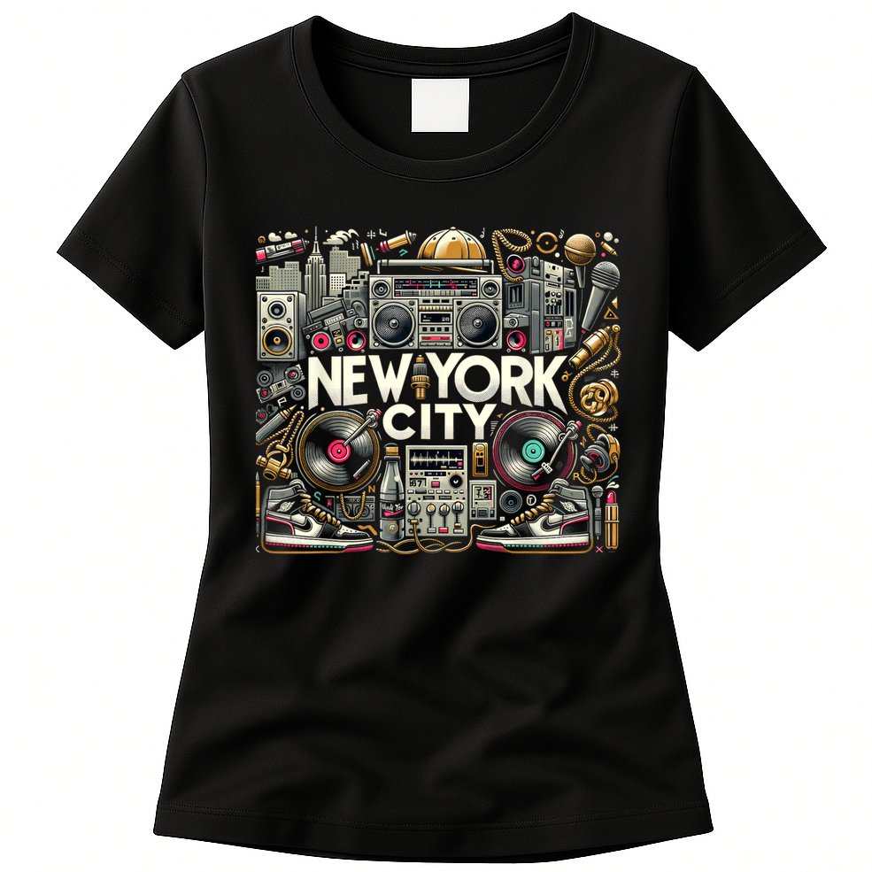 New York City Hip Hop | Women (Xs 6xl+) | Graphic Womens T-Shirt