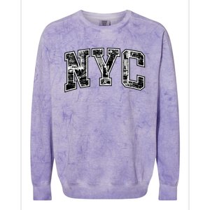 New York City Gift Big Apple Nyc Gift Funny Gift Colorblast Crewneck Sweatshirt