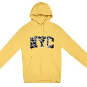 New York City Gift Big Apple Nyc Gift Funny Gift Premium Pullover Hoodie