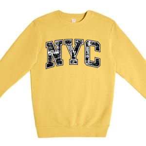 New York City Gift Big Apple Nyc Gift Funny Gift Premium Crewneck Sweatshirt