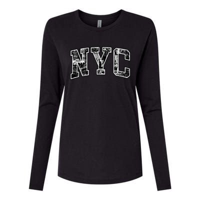 New York City Gift Big Apple Nyc Gift Funny Gift Womens Cotton Relaxed Long Sleeve T-Shirt