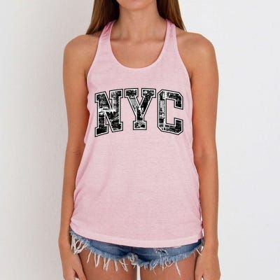 New York City Gift Big Apple Nyc Gift Funny Gift Women's Knotted Racerback Tank