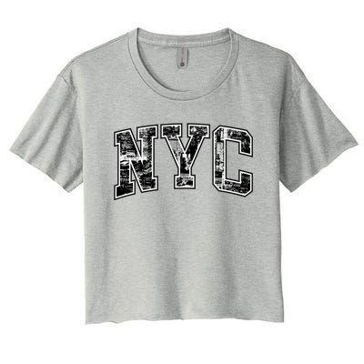 New York City Gift Big Apple Nyc Gift Funny Gift Women's Crop Top Tee