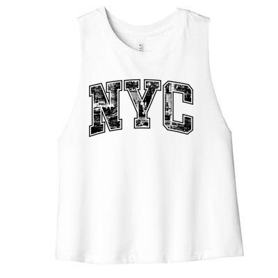 New York City Gift Big Apple Nyc Gift Funny Gift Women's Racerback Cropped Tank