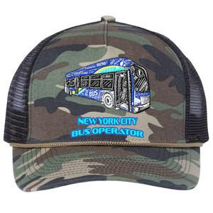 New York City Bus Operator Retro Rope Trucker Hat Cap