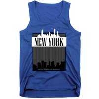 New York City Outfit Fashion Illustration Graphic Skyline Meaningful Gift Tank Top