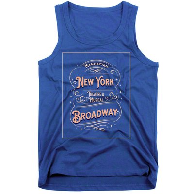 New York City Broadway Nyc Musical Theater Tourist City Gift Tank Top