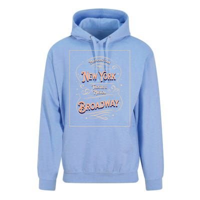 New York City Broadway Nyc Musical Theater Tourist City Gift Unisex Surf Hoodie