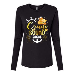 New Year Cruise Squad 2024 Nye Party Family Vacation Trip Womens Cotton Relaxed Long Sleeve T-Shirt