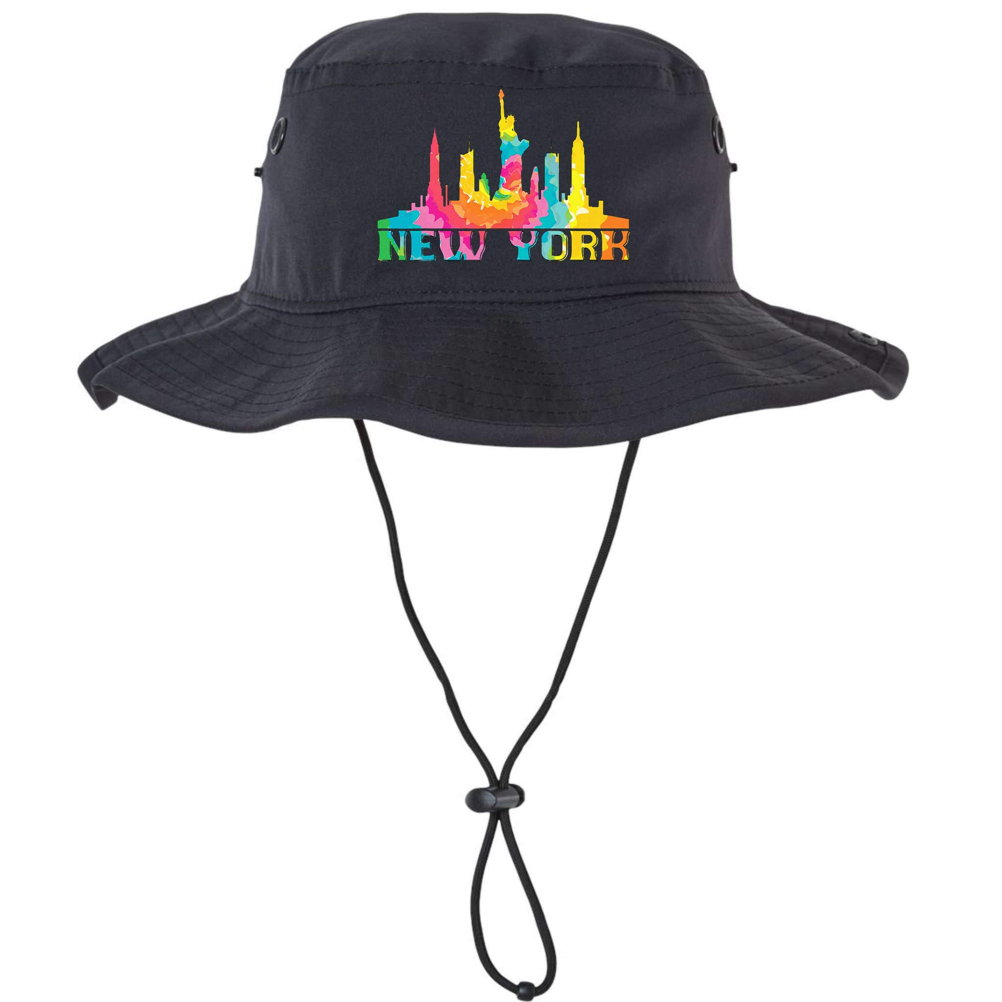 New York City Skyline Nyc Tie Dye Liberty Bucket Hat