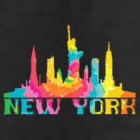 New York City Skyline Nyc Tie Dye Liberty Hat