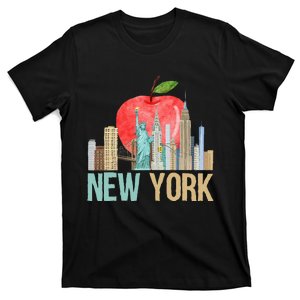 New York City NYC Iconic Skyline Big Apple Gift Souvenir T-Shirt