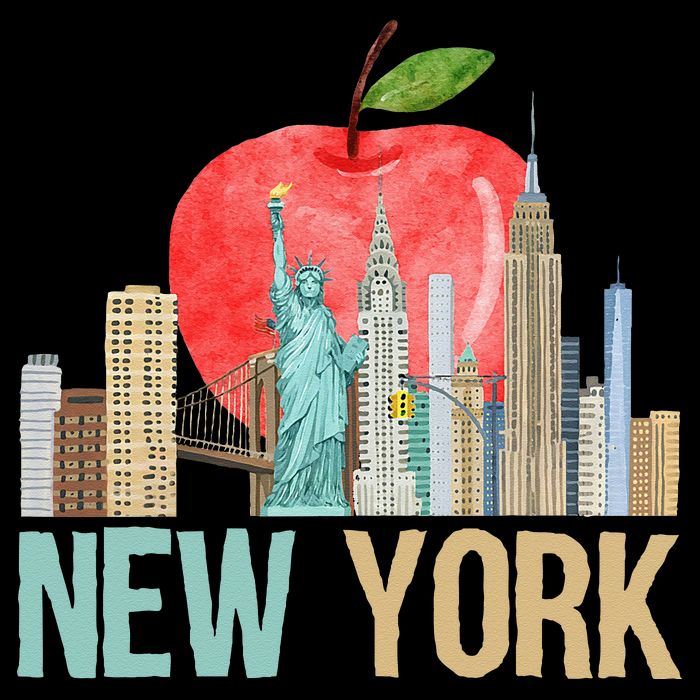 New York City NYC Iconic Skyline Big Apple Gift Souvenir Impact Tech Backpack