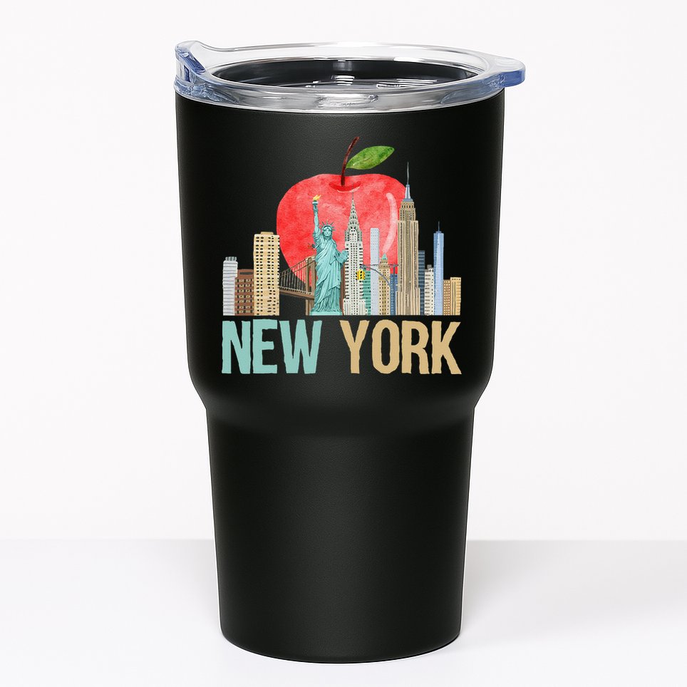 New York City NYC Iconic Skyline Big Apple Gift Souvenir Tumbler