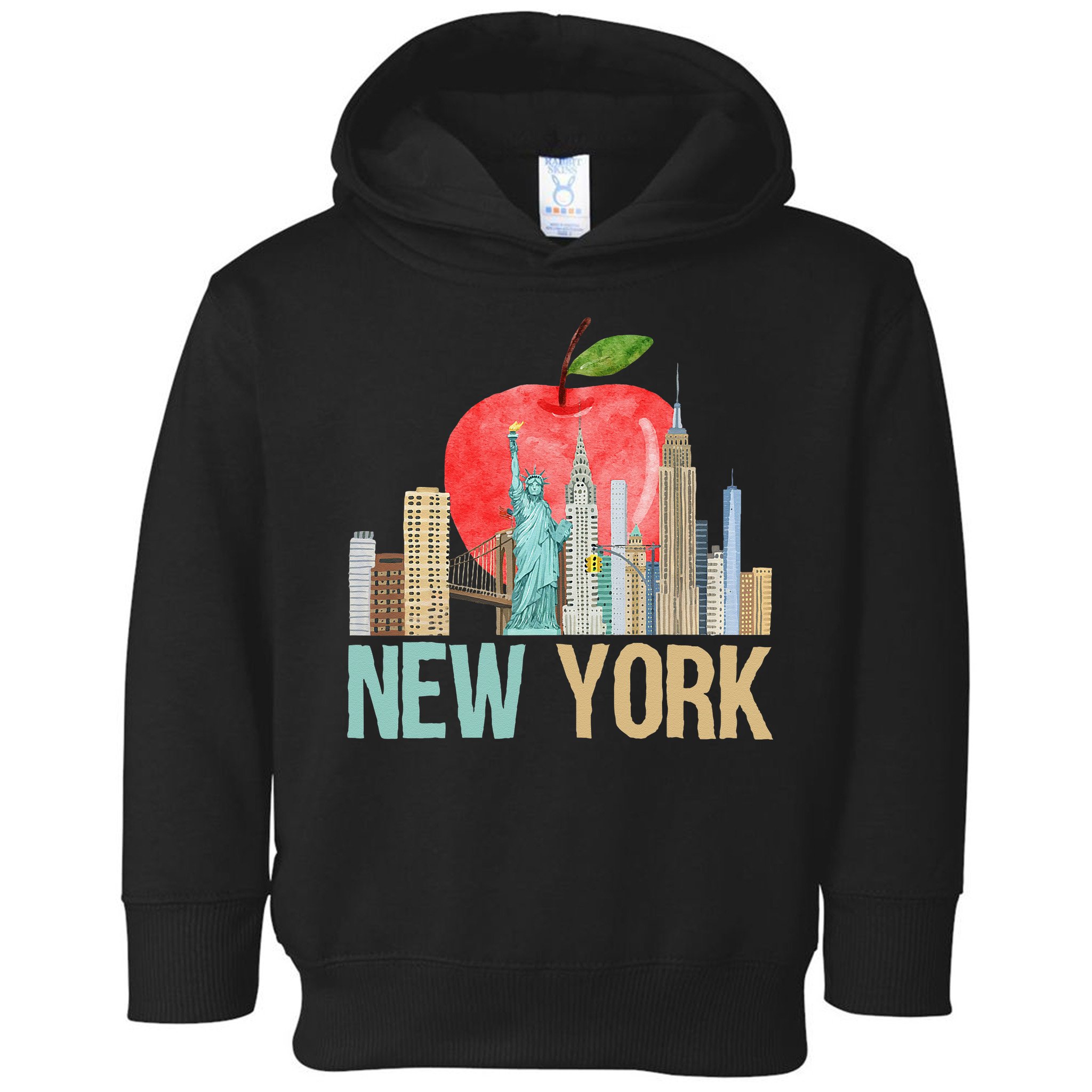 New York City NYC Iconic Skyline Big Apple Gift Souvenir Toddler Hoodie