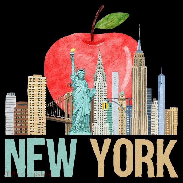 New York City NYC Iconic Skyline Big Apple Gift Souvenir Tank Top