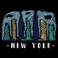 New York Cartoon Style Illustration Bucket Hat