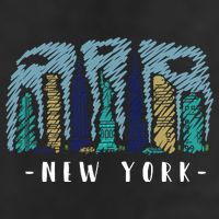 New York Cartoon Style Illustration 11oz C Handle Ceramic Mug