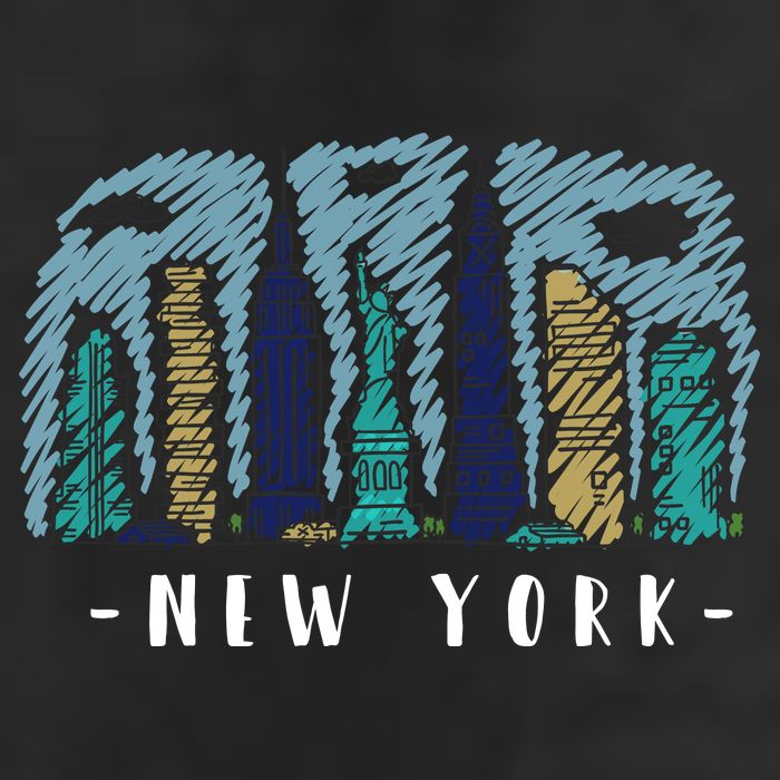 New York Cartoon Style Illustration 11oz C Handle Ceramic Mug