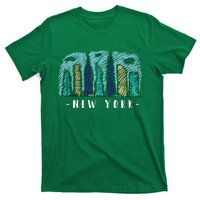 New York Cartoon Style Illustration T-Shirt