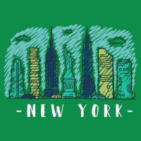 New York Cartoon Style Illustration Toddler T-Shirt