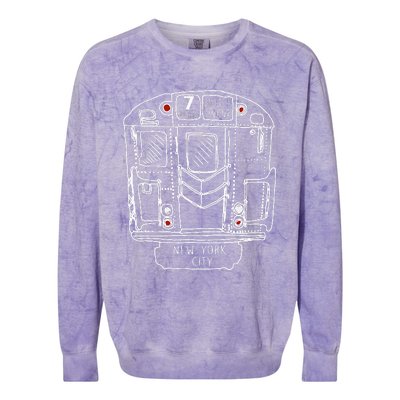 New York City S.U.B.W.A.Y Manhattan Queens Colorblast Crewneck Sweatshirt