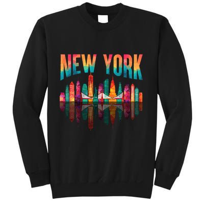 New York City Manhattan Nyc Retro 70s 80s Skyline Ny City Sweatshirt