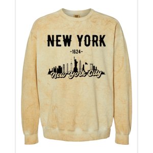 New York City Skyline Colorblast Crewneck Sweatshirt