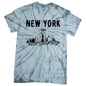 New York City Skyline Tie-Dye T-Shirt