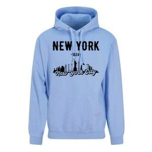 New York City Skyline Unisex Surf Hoodie