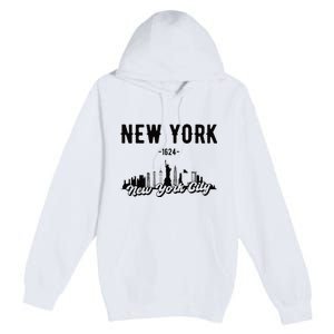 New York City Skyline Premium Pullover Hoodie