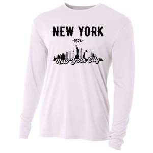 New York City Skyline Cooling Performance Long Sleeve Crew