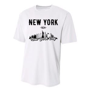 New York City Skyline Performance Sprint T-Shirt