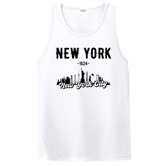 New York City Skyline PosiCharge Competitor Tank