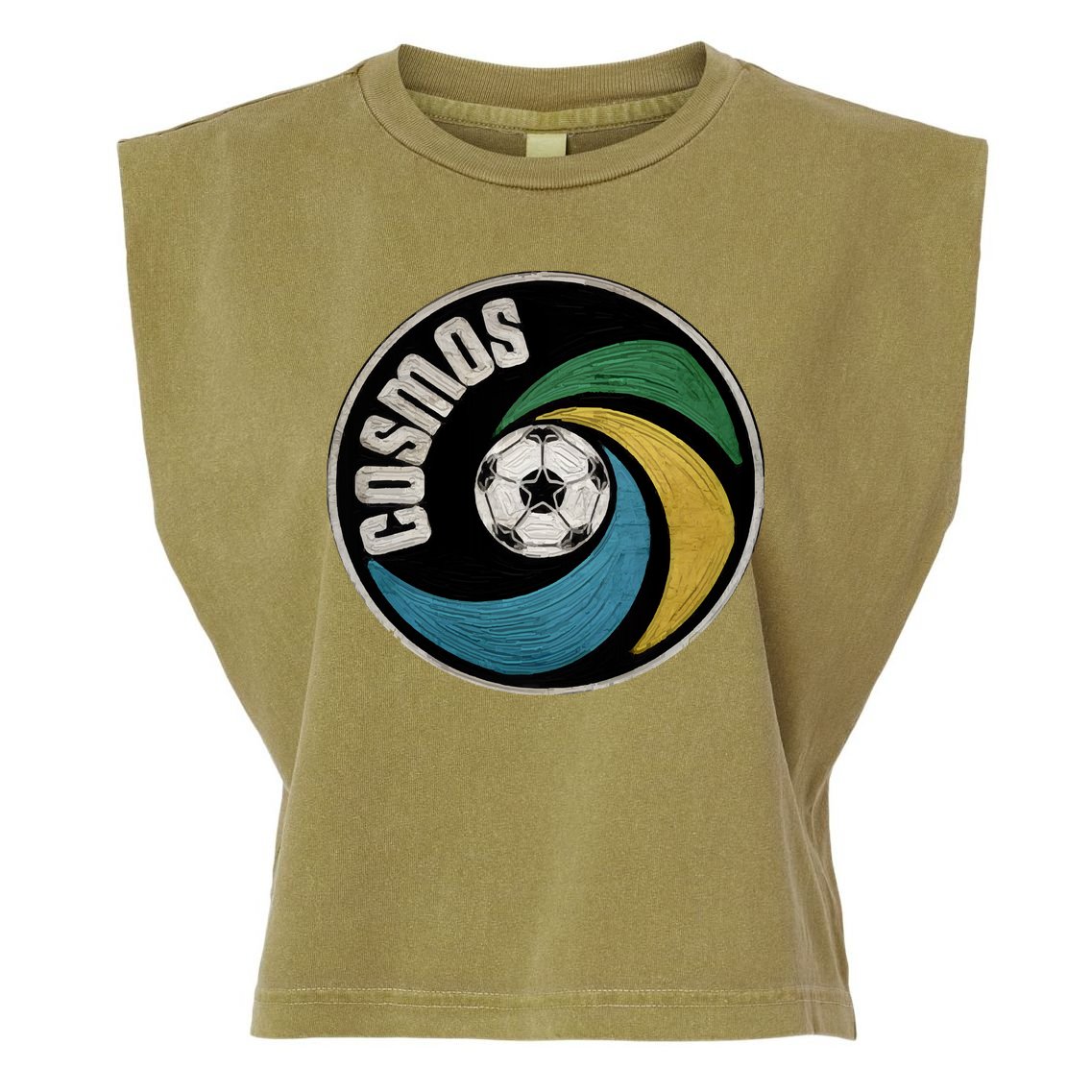 New York Cosmos Soccer Garment-Dyed Women's Muscle Tee