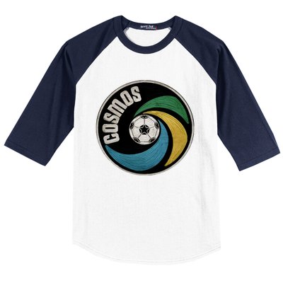 New York Cosmos Soccer Baseball Sleeve Shirt