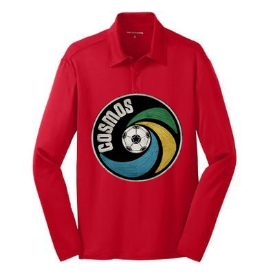 New York Cosmos Soccer Silk Touch Performance Long Sleeve Polo