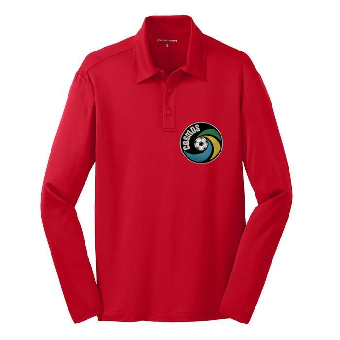 New York Cosmos Soccer Silk Touch Performance Long Sleeve Polo