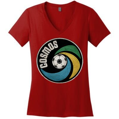 New York Cosmos Soccer Women's V-Neck T-Shirt