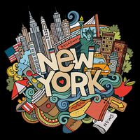 New York City Nyc Iconic Skyline Big Apple Gift Souvenir Flatbill Hat