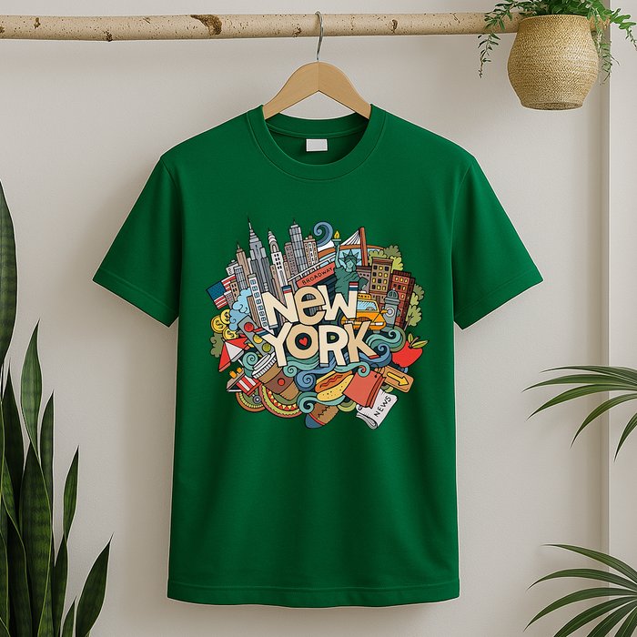 New York City Nyc Iconic Skyline Big Apple Gift Souvenir T-Shirt