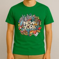 New York City Nyc Iconic Skyline Big Apple Gift Souvenir T-Shirt
