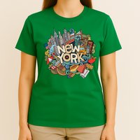 New York City Nyc Iconic Skyline Big Apple Gift Souvenir T-Shirt