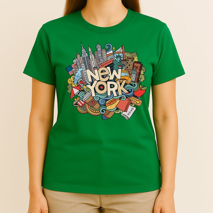New York City Nyc Iconic Skyline Big Apple Gift Souvenir T-Shirt