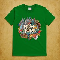 New York City Nyc Iconic Skyline Big Apple Gift Souvenir T-Shirt